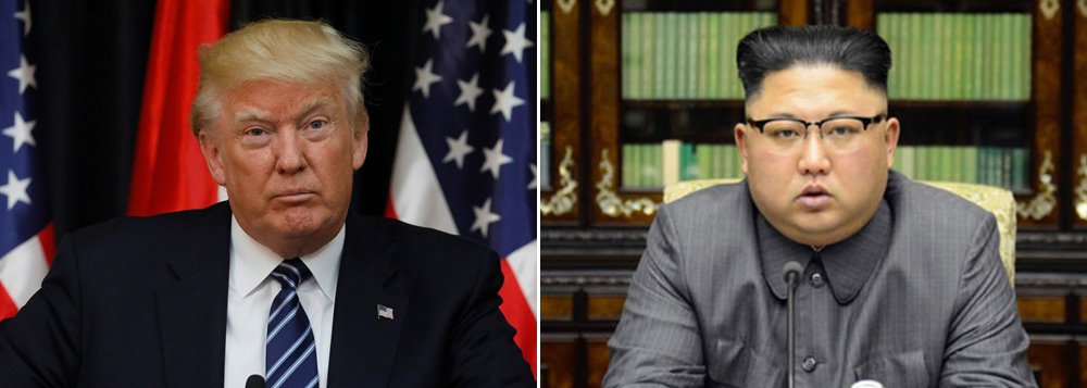 O presidente dos Estados Unidos, Donald Trump, voltou a ameaçar o líder norte-coreano Kim Jong-Un. Em discurso para a campanha do senador Luther Strange, no estado de Alabama, Trump falou sobre a tensão na península da Coreia; "Não podemos ter homens loucos lá fora atirando foguetes em todo o lugar", afirmou o presidente republicano; "O homem-foguete deveria ter sido tratado há muito tempo" (Foto: Aquiles Lins) O presidente dos Estados Unidos, Donald Trump, voltou a ameaçar o líder norte-coreano Kim Jong-Un. Em discurso para a campanha do senador Luther Strange, no estado de Alabama, Trump falou sobre a tensão na península da Coreia; "Não podemos ter homens loucos lá fora atirando foguetes em todo o lugar", afirmou o presidente republicano; "O homem-foguete deveria ter sido tratado há muito tempo"