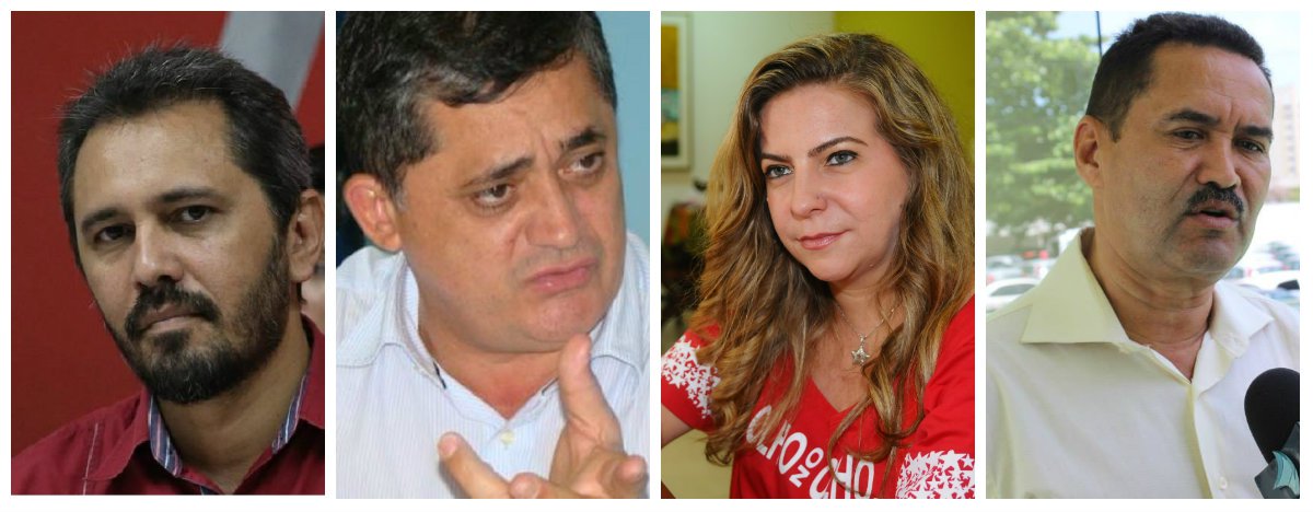 Os deputados federais José Guimarães e Luizianne Lins e os deputados estaduais Moisés Braz e Elmano de Freitas manifestaram sua indignação com os cortes que o governo de Michel Temer fez no Bolsa Família, principal política de inclusão social implantada no primeiro governo do ex-presidente Lula e que se tornou referência mundial no combate à fome. Somente no Ceará, 41 mil famílias foram prejudicadas, no mês de julho. Nas suas páginas da redes sociais, os parlamentares denunciaram a falta de compromisso do governo com as políticas de inclusão social (Foto: Fatima 247) Os deputados federais José Guimarães e Luizianne Lins e os deputados estaduais Moisés Braz e Elmano de Freitas manifestaram sua indignação com os cortes que o governo de Michel Temer fez no Bolsa Família, principal política de inclusão social implantada no primeiro governo do ex-presidente Lula e que se tornou referência mundial no combate à fome. Somente no Ceará, 41 mil famílias foram prejudicadas, no mês de julho. Nas suas páginas da redes sociais, os parlamentares denunciaram a falta de compromisso do governo com as políticas de inclusão social
