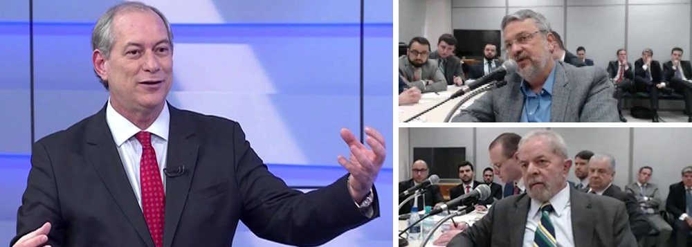 "Ciro não mudou suas posições em relação a Lula. Continua como sempre reconhecendo que ele fez um bom governo, que ele está sendo vítima de perseguição por parte de Moro, que o Brasil foi desestabilizado por forças internacionais, que há uma assimetria de tratamento da justiça. Mas, objetivamente, acha que a delação de Palocci é um rombo no casco de Lula. Ora, francamente, quem não acha?", questiona o colunista Gustavo Castañon; segundo ele, é o momento de discutir projetos para tirar o País do atoleiro (Foto: Gustavo Castañon) "Ciro não mudou suas posições em relação a Lula. Continua como sempre reconhecendo que ele fez um bom governo, que ele está sendo vítima de perseguição por parte de Moro, que o Brasil foi desestabilizado por forças internacionais, que há uma assimetria de tratamento da justiça. Mas, objetivamente, acha que a delação de Palocci é um rombo no casco de Lula. Ora, francamente, quem não acha?", questiona o colunista Gustavo Castañon; segundo ele, é o momento de discutir projetos para tirar o País do atoleiro