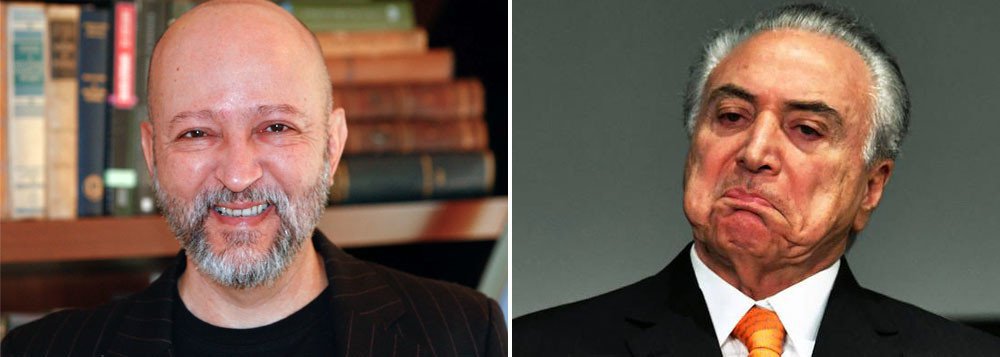 Para o jornalista Josias de Souza, Michel Temer não teve ainda o mesmo destino do seu ex-assessor especial Rodrigo Rocha Loures por conta do cargo que assumiu por meio de um golpe parlamentar; "Temer está cada vez mais parecido com Eduardo Cunha. A diferença é que Cunha usava a estrutura da Câmara. E Temer abusa da engrenagem de todo o governo. É um caso clássico de obstrução da Justiça. Se não desfrutasse das imunidades inerentes ao cargo, Temer talvez estivesse preso na companhia do ex-assessor Rodrigo Rocha Loures, na penitenciária da Papuda" (Foto: Aquiles Lins) Para o jornalista Josias de Souza, Michel Temer não teve ainda o mesmo destino do seu ex-assessor especial Rodrigo Rocha Loures por conta do cargo que assumiu por meio de um golpe parlamentar; "Temer está cada vez mais parecido com Eduardo Cunha. A diferença é que Cunha usava a estrutura da Câmara. E Temer abusa da engrenagem de todo o governo. É um caso clássico de obstrução da Justiça. Se não desfrutasse das imunidades inerentes ao cargo, Temer talvez estivesse preso na companhia do ex-assessor Rodrigo Rocha Loures, na penitenciária da Papuda"