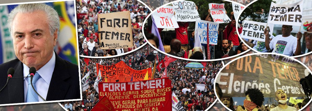 "Temer tem uma única opção, que é a renúncia, e esta é a melhor alternativa para o país, porque acelera o ritmo de superação da crise. Caso não renuncie, o MP pode solicitar ao STF seu afastamento imediato, para que seja julgado pelos crimes perpetrados no exercício do cargo – no mínimo por associação criminosa com Cunha, Padilha, Moreira Franco, Geddel e camarilha; corrupção e obstrução da justiça", diz o colunista Jeferson Miola; "A eleição direta é a única alternativa democrática para o impasse político e institucional, porque permite o sufrágio de um programa legitimado pelo voto popular para dar início à reconstrução econômica e social do país e à restauração da democracia e do Estado de Direito" (Foto: Jeferson Miola) "Temer tem uma única opção, que é a renúncia, e esta é a melhor alternativa para o país, porque acelera o ritmo de superação da crise. Caso não renuncie, o MP pode solicitar ao STF seu afastamento imediato, para que seja julgado pelos crimes perpetrados no exercício do cargo – no mínimo por associação criminosa com Cunha, Padilha, Moreira Franco, Geddel e camarilha; corrupção e obstrução da justiça", diz o colunista Jeferson Miola; "A eleição direta é a única alternativa democrática para o impasse político e institucional, porque permite o sufrágio de um programa legitimado pelo voto popular para dar início à reconstrução econômica e social do país e à restauração da democracia e do Estado de Direito"