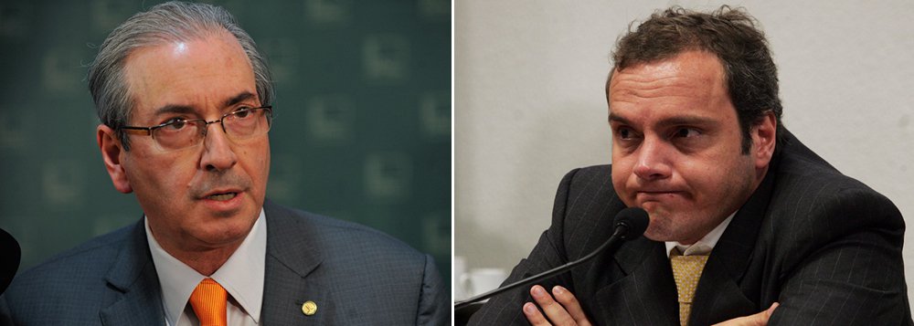 Peça central na deflagração do golpe parlamentar de 2016, o ex-deputado Eduardo Cunha, que cumpre pena de 15 anos de prisão por corrupção, acusou o ex-companheiro de crime Lúcio Funaro de roubar trechos de sua delação premiada; ex-deputado disse a aliados que trechos de sua proposta de colaboração –rejeitada pela PGR– foram enxertados no acordo do doleiro. Cunha garantiu a esses interlocutores que pode provar que Funaro narrou fatos aos quais não tinha acesso suficiente para conhecer em detalhes; informação da coluna Painel (Foto: Aquiles Lins) Peça central na deflagração do golpe parlamentar de 2016, o ex-deputado Eduardo Cunha, que cumpre pena de 15 anos de prisão por corrupção, acusou o ex-companheiro de crime Lúcio Funaro de roubar trechos de sua delação premiada; ex-deputado disse a aliados que trechos de sua proposta de colaboração –rejeitada pela PGR– foram enxertados no acordo do doleiro. Cunha garantiu a esses interlocutores que pode provar que Funaro narrou fatos aos quais não tinha acesso suficiente para conhecer em detalhes; informação da coluna Painel