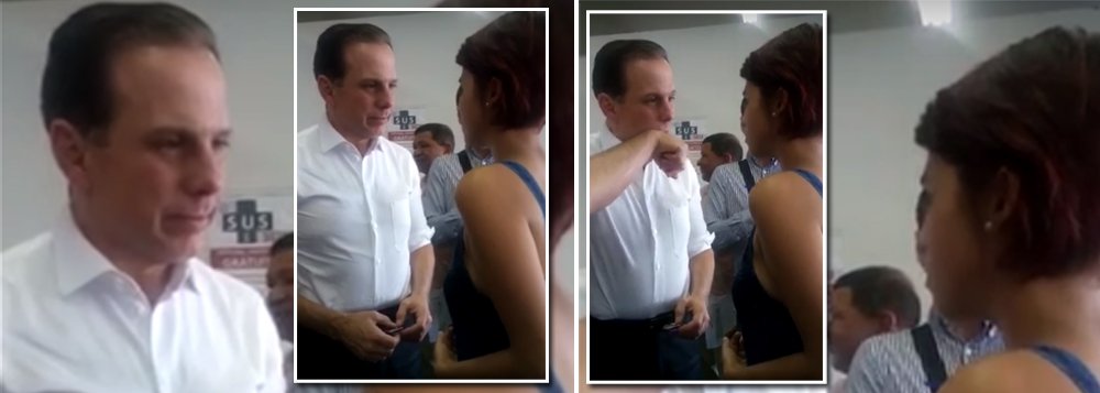Estudante alertou o tucano que, se é para f** com a cidade, que f** de camisinha. Confira a reação do prefeito (Foto: Leonardo Attuch) Estudante alertou o tucano que, se é para f** com a cidade, que f** de camisinha. Confira a reação do prefeito