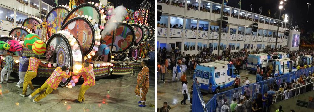 A Liga Independente das Escolas de Samba do Rio de Janeiro (Liesa) emitiu uma nota para manifestar preocupação em relação aos acidentes com carros alegóricos que marcaram os dois dias de desfile na Marquês de Sapucaí; "A Liesa lamenta profundamente o ocorrido e informa que se reunirá com todas as agremiações para realizar os ajustes que se fizerem necessários, buscando sempre o aprimoramento do espetáculo"; no domingo (26), um veículo da Paraíso do Tuiuiti atropelou e feriu 20 pessoas; na madrugada desta terça-feira (28), parte da estrutura da alegoria de um carro da Unidos da Tijuca cedeu e deixou 12 feridos (Foto: Leonardo Lucena) A Liga Independente das Escolas de Samba do Rio de Janeiro (Liesa) emitiu uma nota para manifestar preocupação em relação aos acidentes com carros alegóricos que marcaram os dois dias de desfile na Marquês de Sapucaí; "A Liesa lamenta profundamente o ocorrido e informa que se reunirá com todas as agremiações para realizar os ajustes que se fizerem necessários, buscando sempre o aprimoramento do espetáculo"; no domingo (26), um veículo da Paraíso do Tuiuiti atropelou e feriu 20 pessoas; na madrugada desta terça-feira (28), parte da estrutura da alegoria de um carro da Unidos da Tijuca cedeu e deixou 12 feridos