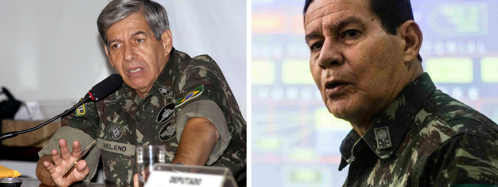 Augusto Heleno e Mourão (Foto: Emir Sader) Augusto Heleno e Mourão