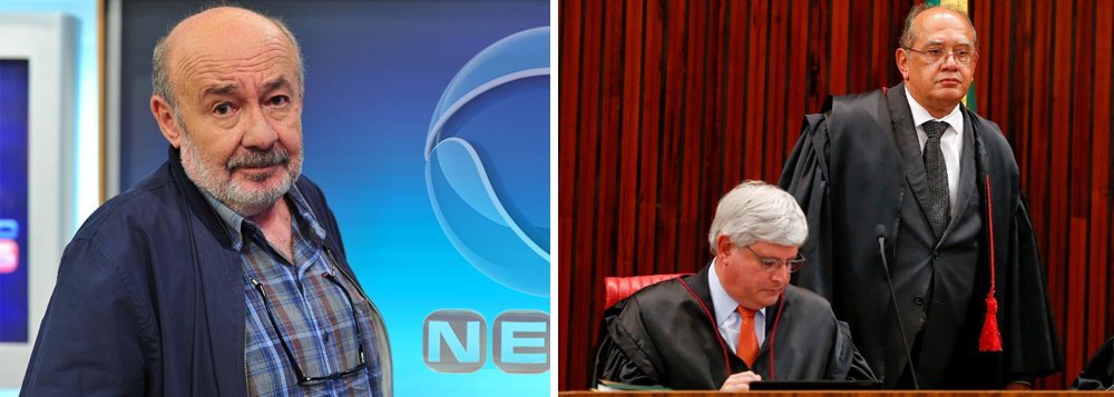 "Eles estão em todas, tudo depende deles, só se fala neles. São eles que mandam prender e soltar, cassar ou não cassar mandatos, determinam o que é certo e o que é errado, o que pode e o que não pode, quem vai ser condenado ou absolvido - e sem a obrigação de cumprir prazos", escreve o jornalista Ricardo Kotscho, sobre o ministro do STF e presidente do TSE, que pautará o julgamento contra Temer, e o procurador-geral da República, que mandará ao STF a lista dos políticos citados na Lava Jato pela Odebrecht (Foto: Gisele Federicce) "Eles estão em todas, tudo depende deles, só se fala neles. São eles que mandam prender e soltar, cassar ou não cassar mandatos, determinam o que é certo e o que é errado, o que pode e o que não pode, quem vai ser condenado ou absolvido - e sem a obrigação de cumprir prazos", escreve o jornalista Ricardo Kotscho, sobre o ministro do STF e presidente do TSE, que pautará o julgamento contra Temer, e o procurador-geral da República, que mandará ao STF a lista dos políticos citados na Lava Jato pela Odebrecht