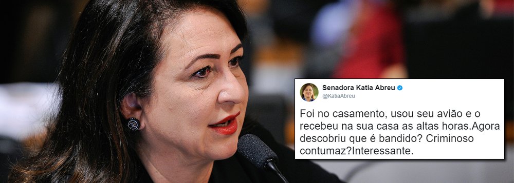 Kátia Abreu é mais uma a desmoralizar Michel Temer; em sua conta no Twitter, a senadora pelo Tocantins relembrou a proximidade entre Temer e o empresário Joesley Batista e ironiza que "só agora Temer se deu conta dos fatos?" (Foto: Ana Pupulin) Kátia Abreu é mais uma a desmoralizar Michel Temer; em sua conta no Twitter, a senadora pelo Tocantins relembrou a proximidade entre Temer e o empresário Joesley Batista e ironiza que "só agora Temer se deu conta dos fatos?"