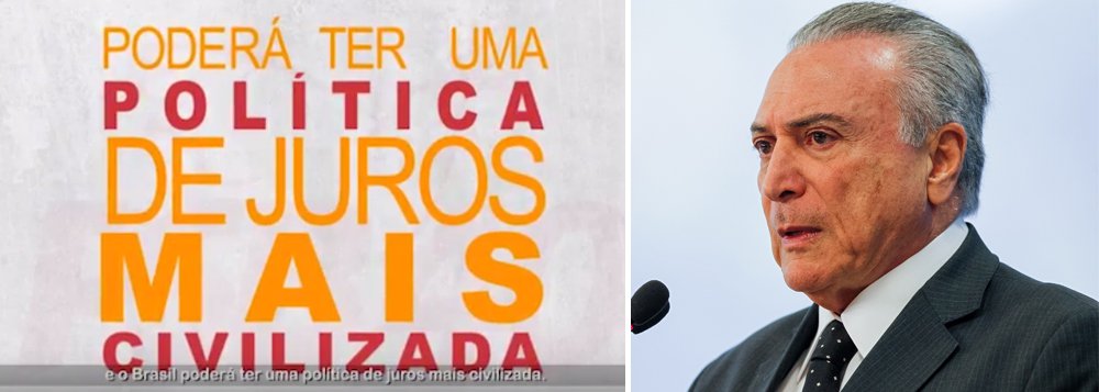 Embora tenha apoiado o golpe parlamentar contra a presidente Dilma Rousseff, o PSB deixará claro nesta quinta-feira, 22, que Michel Temer não tem mais condições de governar o país; em programa partidário de 10 minutos que será exibido nesta noite em cadeia nacional de rádio e televisão, o PSB reforçara sua posição contra as reformas trabalhista e da Previdência e pede a renúncia de Temer com a escolha de seu substituto por eleições diretas; "Fomos a favor das eleições diretas em 1984 para acabar com a ditadura. Agora somos a favor das Diretas Já para impedir que as interferências do poder econômico continuem valendo mais do que a vontade da população e ditando os rumos do país", diz o programa; assista acima (Foto: Aquiles Lins) Embora tenha apoiado o golpe parlamentar contra a presidente Dilma Rousseff, o PSB deixará claro nesta quinta-feira, 22, que Michel Temer não tem mais condições de governar o país; em programa partidário de 10 minutos que será exibido nesta noite em cadeia nacional de rádio e televisão, o PSB reforçara sua posição contra as reformas trabalhista e da Previdência e pede a renúncia de Temer com a escolha de seu substituto por eleições diretas; "Fomos a favor das eleições diretas em 1984 para acabar com a ditadura. Agora somos a favor das Diretas Já para impedir que as interferências do poder econômico continuem valendo mais do que a vontade da população e ditando os rumos do país", diz o programa; assista acima