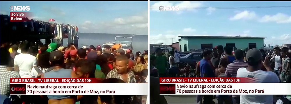 Um navio naufragou na madrugada desta quarta-feira, 23, com 70 pessoas a bordo em uma área denominada de Ponte Grande do Xingú, entre as cidades de Porto de Moz e Senador José Porfírio, no sudoeste do Pará; segundo a Secretaria de Estado de Segurança Pública e Defesa Social (Segup), já foram encontrados sete corpos de vítimas do naufrágio; até às 10h, apenas 25 vítimas do naufrágio chegaram à margem do rio com vida (Foto: Aquiles Lins) Um navio naufragou na madrugada desta quarta-feira, 23, com 70 pessoas a bordo em uma área denominada de Ponte Grande do Xingú, entre as cidades de Porto de Moz e Senador José Porfírio, no sudoeste do Pará; segundo a Secretaria de Estado de Segurança Pública e Defesa Social (Segup), já foram encontrados sete corpos de vítimas do naufrágio; até às 10h, apenas 25 vítimas do naufrágio chegaram à margem do rio com vida
