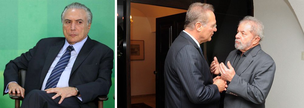 Senador Renan Calheiros (PMDB) irá recepcionar o ex-presidente Luiz Inácio Lula da Silva durante a passagem da caravana que ele fará pelo Nordeste a partir dia 17 deste mês. Lula deverá passar por Alagoas no dia 20 e visitar os municípios de Penedo, Arapiraca e Maceió; nos dois dias que deverá ficar em Alagoas, Lula – que lidera todas as pesquisas de intenção de voto - irá discutir com aliados e com a população o desmonte das políticas públicas pelo governo Michel Temer (Foto: Paulo Emílio) Senador Renan Calheiros (PMDB) irá recepcionar o ex-presidente Luiz Inácio Lula da Silva durante a passagem da caravana que ele fará pelo Nordeste a partir dia 17 deste mês. Lula deverá passar por Alagoas no dia 20 e visitar os municípios de Penedo, Arapiraca e Maceió; nos dois dias que deverá ficar em Alagoas, Lula – que lidera todas as pesquisas de intenção de voto - irá discutir com aliados e com a população o desmonte das políticas públicas pelo governo Michel Temer