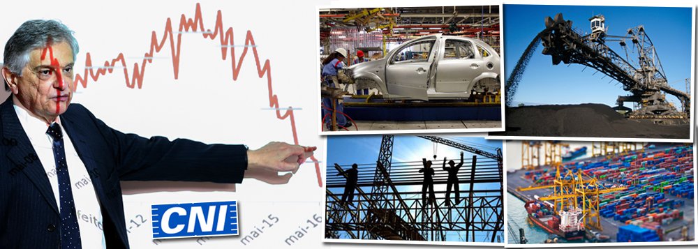 Depois de apoiar ativamente a derrubada da presidente Dilma Rousseff (PT), a Confederação Nacional da Indústria (CNI) encerrou 2016 com resultados catastróficos, com quedas em todos os pontos da pesquisa "Indicadores Industriais"; o faturamento foi o indicador com a maior queda no ano passado; ele retrocedeu 12,1% na comparação entre 2015 e 2016; os indicadores de produção também tiveram um forte recuo no ano, com uma queda de 7,6% nas horas trabalhadas e 7,5% no nível de emprego; a comparação é com 2015; "Os dados do mercado de trabalho continuam negativos, isso é um indicador da capacidade de compra dos trabalhadores e mostra dificuldade da economia retomar seu crescimento", diz o gerente-executivo de política econômica, Flavio Castelo Branco (Foto: Giuliana Miranda) www.brasil247.com - Depois de apoiar ativamente a derrubada da presidente Dilma Rousseff (PT), a Confederação Nacional da Indústria (CNI) encerrou 2016 com resultados catastróficos, com quedas em todos os pontos da pesquisa "Indicadores Industriais"; o faturamento foi o indicador com a maior queda no ano passado; ele retrocedeu 12,1% na comparação entre 2015 e 2016; os indicadores de produção também tiveram um forte recuo no ano, com uma queda de 7,6% nas horas trabalhadas e 7,5% no nível de emprego; a comparação é com 2015; "Os dados do mercado de trabalho continuam negativos, isso é um indicador da capacidade de compra dos trabalhadores e mostra dificuldade da economia retomar seu crescimento", diz o gerente-executivo de política econômica, Flavio Castelo Branco