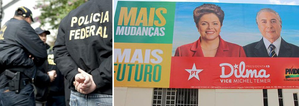 A Polícia Federal cumpre nesta terça (27) mandados de busca e apreensão nas gráficas Rede Seg, VTPB e Focal, que prestaram serviços à campanha da chapa presidencial de Dilma Rousseff e Michel Temer na campanha de 2014; a operação foi autorizada pelo ministro Herman Benjamin, relator da ação que tramita no Tribunal Superior Eleitoral e investiga se a campanha foi financiada com dinheiro público desviado (Foto: Valter Lima) A Polícia Federal cumpre nesta terça (27) mandados de busca e apreensão nas gráficas Rede Seg, VTPB e Focal, que prestaram serviços à campanha da chapa presidencial de Dilma Rousseff e Michel Temer na campanha de 2014; a operação foi autorizada pelo ministro Herman Benjamin, relator da ação que tramita no Tribunal Superior Eleitoral e investiga se a campanha foi financiada com dinheiro público desviado
