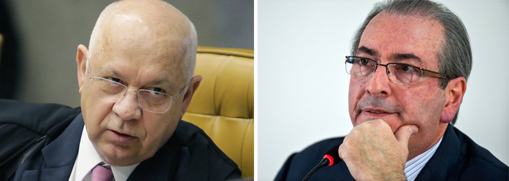 "Os ministros do Supremo Tribunal Federal (STF) só concordaram em afastar Eduardo Cunha da presidência da Câmara depois de verem concretizado o afastamento de Dilma Rousseff da presidência da República. Isso, apesar da insistência de Teori Zabascki, para que agissem antes", afirma o jornalista Marcelo Auler, destacando trecho de artigo do ex-ministro da Justiça Eugênio Aragão (Foto: Gisele Federicce) "Os ministros do Supremo Tribunal Federal (STF) só concordaram em afastar Eduardo Cunha da presidência da Câmara depois de verem concretizado o afastamento de Dilma Rousseff da presidência da República. Isso, apesar da insistência de Teori Zabascki, para que agissem antes", afirma o jornalista Marcelo Auler, destacando trecho de artigo do ex-ministro da Justiça Eugênio Aragão