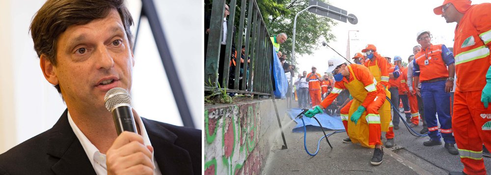 O secretário de Cultura da Prefeitura de São Paulo, André Sturm, afirmou que a Avenida 23 de Maio pode voltar a ficar colorida ainda no primeiro semestre deste ano; a Prefeitura estuda para a via um Festival do Grafite, com artistas selecionados e materiais fornecidos pela gestão; diversos muros foram pintados de cinza; o titular da pasta afirmou que, nos próximos dias, serão removidos todos os murais que não estiverem em bom estado de conservação; apenas oito serão mantidos; “Ficou muito cinza e há uma vontade de fazer (o evento)”, continuou (Foto: Leonardo Lucena) O secretário de Cultura da Prefeitura de São Paulo, André Sturm, afirmou que a Avenida 23 de Maio pode voltar a ficar colorida ainda no primeiro semestre deste ano; a Prefeitura estuda para a via um Festival do Grafite, com artistas selecionados e materiais fornecidos pela gestão; diversos muros foram pintados de cinza; o titular da pasta afirmou que, nos próximos dias, serão removidos todos os murais que não estiverem em bom estado de conservação; apenas oito serão mantidos; “Ficou muito cinza e há uma vontade de fazer (o evento)”, continuou