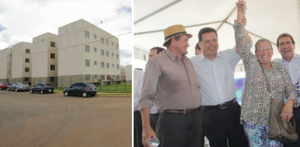 "Nós estamos na administração objetivando uma coisa só: levar serviços de qualidade em todas as áreas e, principalmente, benefícios como o da casa própria às famílias que precisam", disse o governador, em Anápolis, na entrega das 640 unidades habitacionais do residencial São Cristóvão; terreno foi doado pela prefeitura do município e obra teve investimentos dos governos federal e estadual; "Um projeto dessa magnitude, que vai beneficiar mais de 600 famílias, não ficaria de pé se não houvesse a presença dos três níveis de poder: a União, com o programa Minha Casa, Minha Vida; o Governo Estadual, com o Cheque Moradia, e a Prefeitura de Anápolis, que doou o terreno", disse Marconi (Foto: José Barbacena) "Nós estamos na administração objetivando uma coisa só: levar serviços de qualidade em todas as áreas e, principalmente, benefícios como o da casa própria às famílias que precisam", disse o governador, em Anápolis, na entrega das 640 unidades habitacionais do residencial São Cristóvão; terreno foi doado pela prefeitura do município e obra teve investimentos dos governos federal e estadual; "Um projeto dessa magnitude, que vai beneficiar mais de 600 famílias, não ficaria de pé se não houvesse a presença dos três níveis de poder: a União, com o programa Minha Casa, Minha Vida; o Governo Estadual, com o Cheque Moradia, e a Prefeitura de Anápolis, que doou o terreno", disse Marconi