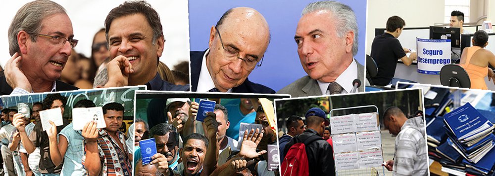 Deposta pelo golpe de 2016, a presidente Dilma Rousseff entregou uma taxa de desemprego de 4,8% em dezembro de 2014, quando seu governo efetivamente terminou; em 2015, quando Aécio Neves e Eduardo Cunha começaram a governar o Brasil com a política do "quanto pior, melhor", colocada em prática para viabilizar o impeachment, a taxa começou a disparar; em 2016, os responsáveis pela tragédia são Michel Temer e Henrique Meirelles, que estão no poder há 230 dias, mas dizem, em anúncios publicitários, que governam há apenas 120 dias; reveja reportagem da Globo sobre o pleno emprego que havia com Dilma ao fim de 2014 (Foto: Felipe L. Goncalves) Deposta pelo golpe de 2016, a presidente Dilma Rousseff entregou uma taxa de desemprego de 4,8% em dezembro de 2014, quando seu governo efetivamente terminou; em 2015, quando Aécio Neves e Eduardo Cunha começaram a governar o Brasil com a política do "quanto pior, melhor", colocada em prática para viabilizar o impeachment, a taxa começou a disparar; em 2016, os responsáveis pela tragédia são Michel Temer e Henrique Meirelles, que estão no poder há 230 dias, mas dizem, em anúncios publicitários, que governam há apenas 120 dias; reveja reportagem da Globo sobre o pleno emprego que havia com Dilma ao fim de 2014