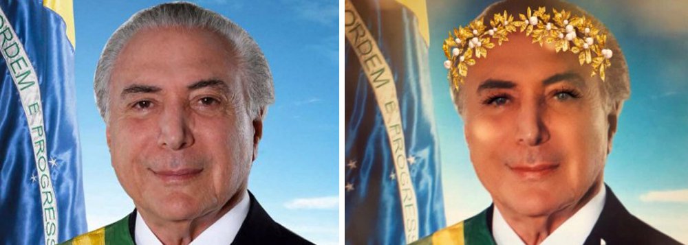 "Temer se junta ao prefeito de São Paulo na galeria dos grandes líderes que se amarram em fantasias. O prefeito já se vestiu de gari, jardineiro, cadeirante etc. Ele é tudo, menos prefeito. Já Michel Temer queimou essas etapas fetichistas e, ao invés de fuçar no guarda roupa dos funcionários, foi direitamente para a roupinha de presidente", diz Kiko Nogueira, do DCM (Foto: Leonardo Attuch) "Temer se junta ao prefeito de São Paulo na galeria dos grandes líderes que se amarram em fantasias. O prefeito já se vestiu de gari, jardineiro, cadeirante etc. Ele é tudo, menos prefeito. Já Michel Temer queimou essas etapas fetichistas e, ao invés de fuçar no guarda roupa dos funcionários, foi direitamente para a roupinha de presidente", diz Kiko Nogueira, do DCM