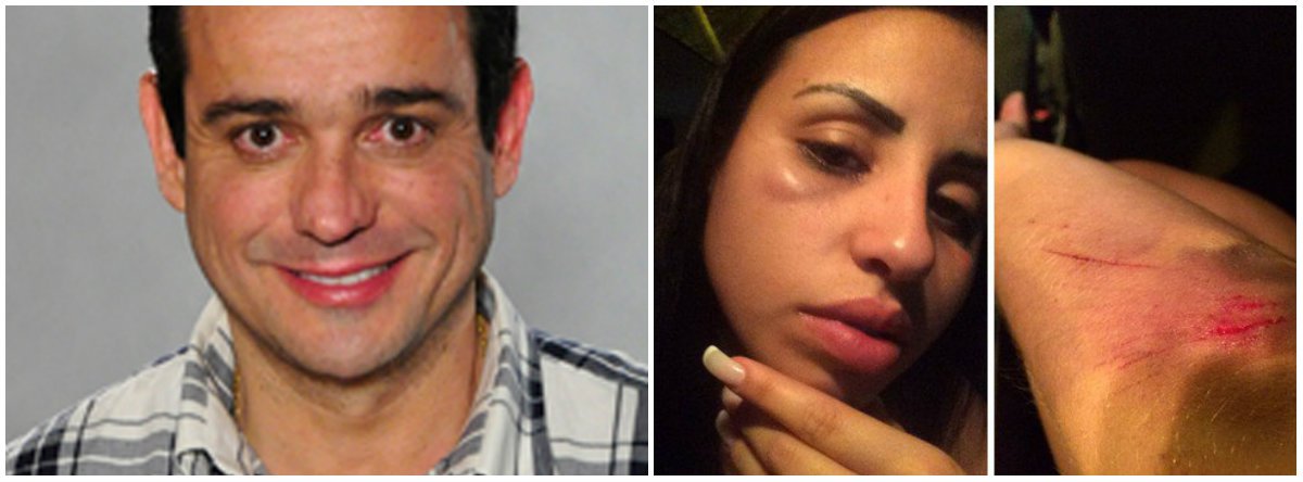 O ator Hugo Gross negou envolvimento com as agressões que sua ex-mulher, a modelo Jéssica França Ferreira, de 24 anos, diz ter sofrido na portaria de seu prédio na Zona Oeste do Rio; ele enviou um vídeo que mostra uma mulher, que seria Jéssica, causando danos em sua portaria; a Polícia afirma que recebeu as imagens e que investiga o vídeo; segundo o ator, funcionários do prédio disseram que, após Hugo se recusar a atender à ex-esposa, "ela começou a quebrar tudo, se jogou no chão, puxou o próprio cabelo, arrancou um pouco e colocou na bolsa" Hugo disse que Jéssica não aceitou o término do relacionamento
(Foto: Leonardo Lucena)
O ator Hugo Gross negou envolvimento com as agressões que sua ex-mulher, a modelo Jéssica França Ferreira, de 24 anos, diz ter sofrido na portaria de seu prédio na Zona Oeste do Rio; ele enviou um vídeo que mostra uma mulher, que seria Jéssica, causando danos em sua portaria; a Polícia afirma que recebeu as imagens e que investiga o vídeo; segundo o ator, funcionários do prédio disseram que, após Hugo se recusar a atender à ex-esposa, "ela começou a quebrar tudo, se jogou no chão, puxou o próprio cabelo, arrancou um pouco e colocou na bolsa" Hugo disse que Jéssica não aceitou o término do relacionamento