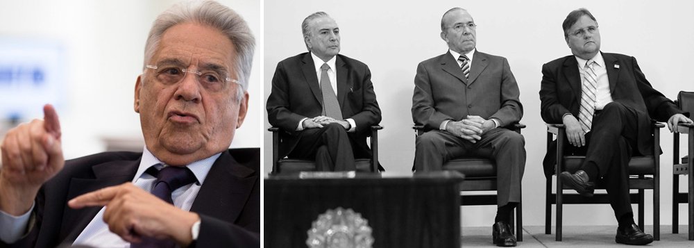 Leitura dos Diários da Presidência mostra que durante seus oito anos no Planalto Fernando Henrique Cardoso teve várias experiências negativas com o trio de lideres do PMDB – Michel Temer, Eliseu Padilha e Geddel Faria Lima – que articulou a queda de Dilma Rousseff e instituiu o governo responsável por um desastre na economia, nos direitos sociais e na democracia. Embora tenha registrado em 1997 que a operação para indicar Padilha para o ministério dos Transportes "está cheirando mal", FHC assistiu ao impeachment sem denunciar o que conhecera de perto. Quando se especulou que poderia encontrar-se com Dilma, respondeu que não queria "salvar o que não deve ser salvo". Preferiu salvar o golpe; artigo de Paulo Moreira Leite (Foto: Paulo Moreira Leite) Leitura dos Diários da Presidência mostra que durante seus oito anos no Planalto Fernando Henrique Cardoso teve várias experiências negativas com o trio de lideres do PMDB – Michel Temer, Eliseu Padilha e Geddel Faria Lima – que articulou a queda de Dilma Rousseff e instituiu o governo responsável por um desastre na economia, nos direitos sociais e na democracia. Embora tenha registrado em 1997 que a operação para indicar Padilha para o ministério dos Transportes "está cheirando mal", FHC assistiu ao impeachment sem denunciar o que conhecera de perto. Quando se especulou que poderia encontrar-se com Dilma, respondeu que não queria "salvar o que não deve ser salvo". Preferiu salvar o golpe; artigo de Paulo Moreira Leite