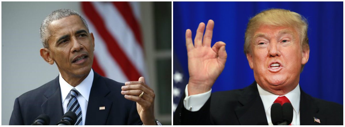 "Estamos todos torcendo agora para seu sucesso em unir e liderar o país", disse o presidente dos Estados Unidos, pedindo que os democratas deixem de lado sua decepção após a vitória do republicano Donald Trump; "Farei tudo que eu puder para ajudar", declarou (Foto: Gisele Federicce) "Estamos todos torcendo agora para seu sucesso em unir e liderar o país", disse o presidente dos Estados Unidos, pedindo que os democratas deixem de lado sua decepção após a vitória do republicano Donald Trump; "Farei tudo que eu puder para ajudar", declarou