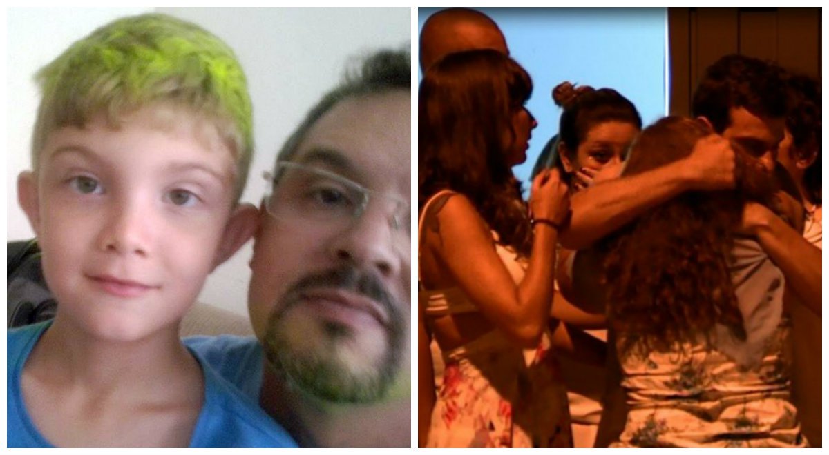Autor da Chacina em Campinas, Sidnei Ramis de Araújo, com o filho (Foto: Ribamar Fonseca) Autor da Chacina em Campinas, Sidnei Ramis de Araújo, com o filho