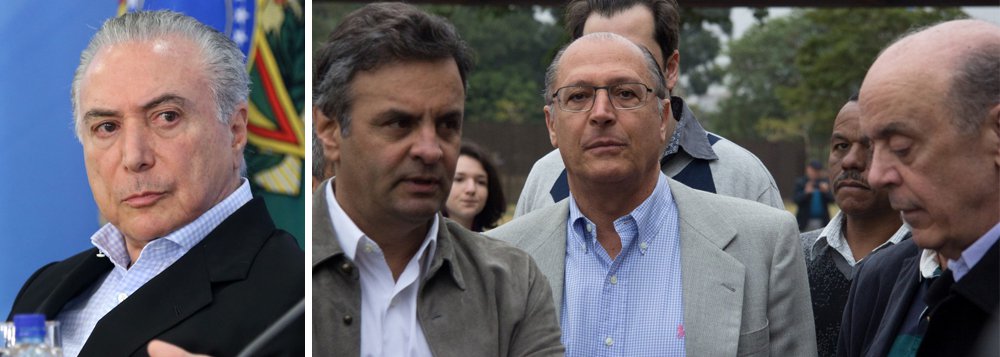 "Aécio, Serra e Alckmin parecem ter se tornado fardos muito pesados para serem carregados, devido ao envolvimento deles em muitos escândalos, e por responderem a muitos processos na justiça. É possível que estão sendo abandonados por não caberem mais na nova conjuntura política", escreve Laurez Cerqueira; o colunista acrescenta que "Temer também está sendo descartado por ter demonstrado, no curto período na Presidência da República, que não reúne as condições mínimas de governabilidade para construir a saída da crise política e econômica do país, agravadas ainda mais na gestão dele" (Foto: Laurez Cerqueira) "Aécio, Serra e Alckmin parecem ter se tornado fardos muito pesados para serem carregados, devido ao envolvimento deles em muitos escândalos, e por responderem a muitos processos na justiça. É possível que estão sendo abandonados por não caberem mais na nova conjuntura política", escreve Laurez Cerqueira; o colunista acrescenta que "Temer também está sendo descartado por ter demonstrado, no curto período na Presidência da República, que não reúne as condições mínimas de governabilidade para construir a saída da crise política e econômica do país, agravadas ainda mais na gestão dele"