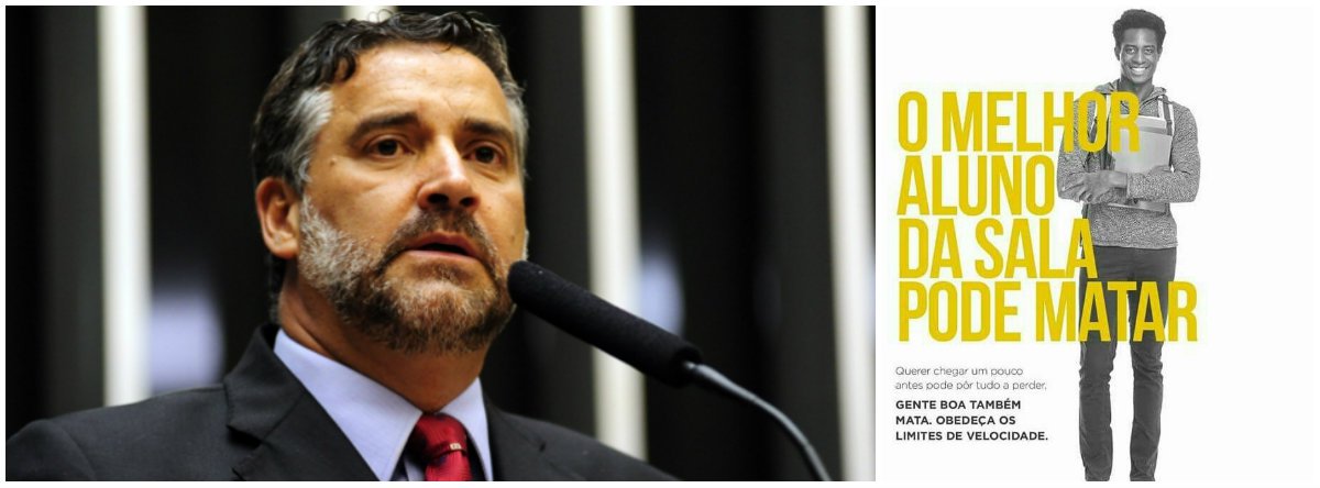 Deputado anuncia que apresentará requerimento para saber quanto o governo gastou para veicular a campanha "Gente boa também mata", que causou grande polêmica, foi alvo de críticas e chegou a ser definida como uma campanha infeliz pelo próprio ministro dos Transportes, Mauricio Quintella, que anunciou ontem que ela será retirada; campanha sobre segurança no trânsito era vinculada à sua pasta (Foto: Gisele Federicce) Deputado anuncia que apresentará requerimento para saber quanto o governo gastou para veicular a campanha "Gente boa também mata", que causou grande polêmica, foi alvo de críticas e chegou a ser definida como uma campanha infeliz pelo próprio ministro dos Transportes, Mauricio Quintella, que anunciou ontem que ela será retirada; campanha sobre segurança no trânsito era vinculada à sua pasta