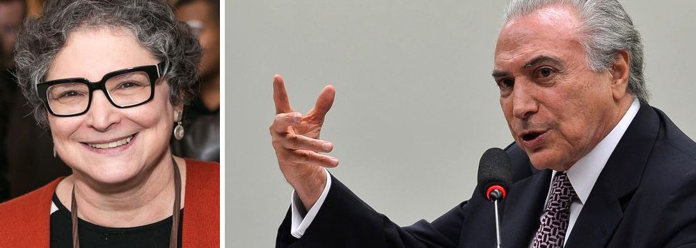 Colunista Cora Rónai criticou a "suposta habilidade política" do presidente Michel Temer neste domingo, 27; para ela, se Temer tivesse a mínima noção de quanto está "abusando da tolerância dos brasileiros", teria demitido Geddel Vieira Lima assim que soube das denúncias de Marcelo Calero; "Em vez disso, promoveu a palhaçada que foi o apoio da base parlamentar ao seu ministro, ato equivalente a uma cusparada na cara da população", afirmou; "O caso Geddel não é uma coisa "pequena" e "pontual". É um escândalo, e é o retrato de tudo o que não suportamos mais ver na política: a corrupção, o compadrio, o uso da máquina do poder em proveito próprio e em detrimento da sociedade como um todo" (Foto: Aquiles Lins) Colunista Cora Rónai criticou a "suposta habilidade política" do presidente Michel Temer neste domingo, 27; para ela, se Temer tivesse a mínima noção de quanto está "abusando da tolerância dos brasileiros", teria demitido Geddel Vieira Lima assim que soube das denúncias de Marcelo Calero; "Em vez disso, promoveu a palhaçada que foi o apoio da base parlamentar ao seu ministro, ato equivalente a uma cusparada na cara da população", afirmou; "O caso Geddel não é uma coisa "pequena" e "pontual". É um escândalo, e é o retrato de tudo o que não suportamos mais ver na política: a corrupção, o compadrio, o uso da máquina do poder em proveito próprio e em detrimento da sociedade como um todo"