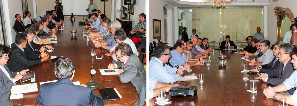 Durante encontro com o governador Wellington Dias, produtores, beneficiadores e empresários envolvidos na produção e venda de leite e derivados discutiram as deficiências no setor, os desafios para revitalizar a bacia leiteira piauiense e ouviram o anúncio da liberação de R$ 1,2 milhão para investimento no setor; recurso será disponibilizado por meio de um convênio entre a Agência de Fomento, Secretaria do Desenvolvimento Rural e Emater; o empréstimo, com taxas atraentes, pode ser utilizado na aquisição de matrizes leiteiras e insumos para a produção (Foto: Voney Malta) Durante encontro com o governador Wellington Dias, produtores, beneficiadores e empresários envolvidos na produção e venda de leite e derivados discutiram as deficiências no setor, os desafios para revitalizar a bacia leiteira piauiense e ouviram o anúncio da liberação de R$ 1,2 milhão para investimento no setor; recurso será disponibilizado por meio de um convênio entre a Agência de Fomento, Secretaria do Desenvolvimento Rural e Emater; o empréstimo, com taxas atraentes, pode ser utilizado na aquisição de matrizes leiteiras e insumos para a produção