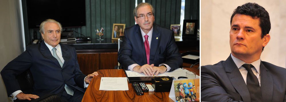Juiz Sérgio Moro questionou o presidente Michel Temer, por meio de ofício, sobre como ele prefere prestar depoimento como testemunha de defesa do ex-aliado e arquiteto do impeachment da presidente Dilma Rousseff, o deputado cassado Eduardo Cunha (PMDB-RJ); "Oficie-se ao Exmo. Sr. presidente da República Michel Miguel Elias Temer Lulia informando que ele foi arrolado como testemunha de defesa nesta ação penal e indagando se ele prefere ser ouvido em audiência ou por escrito", diz o juiz; magistrado deu cinco dias para Temer responder; Eduardo Cunha é acusado de corrupção, lavagem de dinheiro, evasão fraudulenta de divisas pela manutenção de contas secretas na Suíça que teriam recebido propina do esquema na Petrobras (Foto: Aquiles Lins) Juiz Sérgio Moro questionou o presidente Michel Temer, por meio de ofício, sobre como ele prefere prestar depoimento como testemunha de defesa do ex-aliado e arquiteto do impeachment da presidente Dilma Rousseff, o deputado cassado Eduardo Cunha (PMDB-RJ); "Oficie-se ao Exmo. Sr. presidente da República Michel Miguel Elias Temer Lulia informando que ele foi arrolado como testemunha de defesa nesta ação penal e indagando se ele prefere ser ouvido em audiência ou por escrito", diz o juiz; magistrado deu cinco dias para Temer responder; Eduardo Cunha é acusado de corrupção, lavagem de dinheiro, evasão fraudulenta de divisas pela manutenção de contas secretas na Suíça que teriam recebido propina do esquema na Petrobras