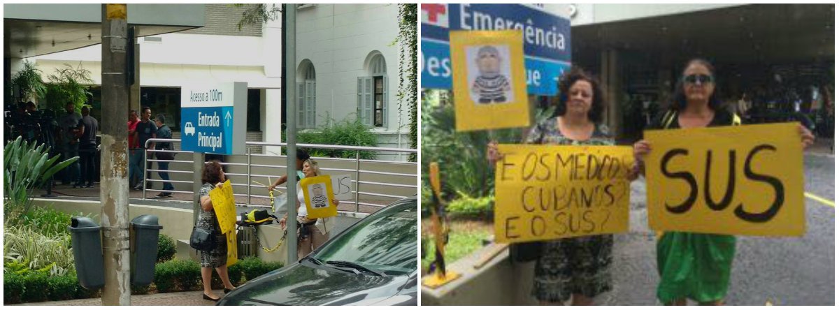 "Sim, eu sei que são os frutos envenenados do fascismo que a mídia inoculou em boa parte da classe média, mas para caírem assim estes frutos, tem alguém sacudindo a árvore", afirma o jornalista Fernando Brito, sobre as mulheres que protestaram nesta quarta em frente ao Hospital Sírio Libanês, onde a esposa do ex-presidente Lula está internada; "Existe um núcleo clandestino de comando que se serve destas pessoas indispostas ao convívio social civilizado", diz Brito (Foto: Gisele Federicce) "Sim, eu sei que são os frutos envenenados do fascismo que a mídia inoculou em boa parte da classe média, mas para caírem assim estes frutos, tem alguém sacudindo a árvore", afirma o jornalista Fernando Brito, sobre as mulheres que protestaram nesta quarta em frente ao Hospital Sírio Libanês, onde a esposa do ex-presidente Lula está internada; "Existe um núcleo clandestino de comando que se serve destas pessoas indispostas ao convívio social civilizado", diz Brito