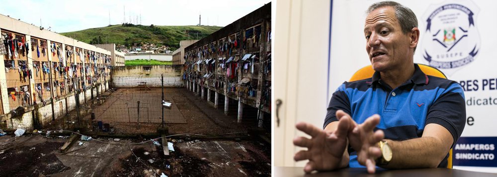 O Rio Grande do Sul vive um conflito de facções criminosas que não está apenas nas ruas, mas também dentro dos presídios que sofrem com um quadro de superlotação, falta de estrutura física e de servidores; o sistema prisional gaúcho corre o risco de ver uma tragédia maior do que a ocorreu recentemente em Manaus, onde 56 foram mortos na semana passada; a advertência é de Flávio Berneira Junior, presidente do Sindicato dos Servidores Penitenciários do Estado do Rio Grande do Sul (Amapergs Sindicato); "Há dois problemas centrais: o déficit de servidores e a superlotação", afirma (Foto: Leonardo Lucena) O Rio Grande do Sul vive um conflito de facções criminosas que não está apenas nas ruas, mas também dentro dos presídios que sofrem com um quadro de superlotação, falta de estrutura física e de servidores; o sistema prisional gaúcho corre o risco de ver uma tragédia maior do que a ocorreu recentemente em Manaus, onde 56 foram mortos na semana passada; a advertência é de Flávio Berneira Junior, presidente do Sindicato dos Servidores Penitenciários do Estado do Rio Grande do Sul (Amapergs Sindicato); "Há dois problemas centrais: o déficit de servidores e a superlotação", afirma