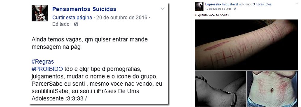 O caso da menina de 11 anos, moradora do bairro Cristo Rei, zona Sul de Teresina, vítima de automutilação incentivada por um grupo de WhatsApp chamado 'Pensamentos Suicidas', deixou muitos pais em estado de alerta; o grupo 'Pensamentos Suicidas' foi criado em agosto de 2016 e é composto por membros de todos os Estados brasileiros. O grupo possui uma página no Facebook com 5.415 curtidores onde os jovens solicitam para entrar no grupo do WhatsApp (Foto: Leonardo Lucena) O caso da menina de 11 anos, moradora do bairro Cristo Rei, zona Sul de Teresina, vítima de automutilação incentivada por um grupo de WhatsApp chamado 'Pensamentos Suicidas', deixou muitos pais em estado de alerta; o grupo 'Pensamentos Suicidas' foi criado em agosto de 2016 e é composto por membros de todos os Estados brasileiros. O grupo possui uma página no Facebook com 5.415 curtidores onde os jovens solicitam para entrar no grupo do WhatsApp