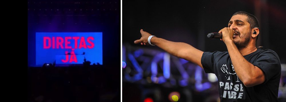 Show do rapper se transformou em protesto na capital federal; assista ao vídeo (Foto: Leonardo Attuch) Show do rapper se transformou em protesto na capital federal; assista ao vídeo