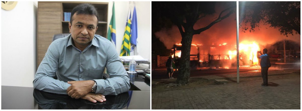 O secretário estadual de segurança, Fábio Abreu, afirmou que serão punidos os manifestantes responsáveis por incendiar um ônibus durante os protestos no Centro de Teresina; a pasta pediu imagens das câmeras de monitoramento instaladas na Avenida Frei Serafim para identificar todos os responsáveis pela ação; em manifestação contra o aumento de passagens, estudantes pararam o trânsito na Praça do Fripisa e em parte da Avenida Frei Serafim; um ônibus foi incendiado na altura do Hospital Getúlio Vargas (HGV), e a PM disparou tiros de bala de borracha contra um grupo de manifestante (Foto: Leonardo Lucena) O secretário estadual de segurança, Fábio Abreu, afirmou que serão punidos os manifestantes responsáveis por incendiar um ônibus durante os protestos no Centro de Teresina; a pasta pediu imagens das câmeras de monitoramento instaladas na Avenida Frei Serafim para identificar todos os responsáveis pela ação; em manifestação contra o aumento de passagens, estudantes pararam o trânsito na Praça do Fripisa e em parte da Avenida Frei Serafim; um ônibus foi incendiado na altura do Hospital Getúlio Vargas (HGV), e a PM disparou tiros de bala de borracha contra um grupo de manifestante