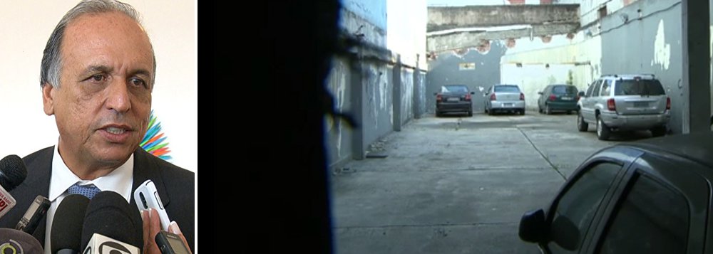 Uma empresa de fachada é responsável pelo carro blindado usado pelo governador do Rio, Luiz Fernando Pezão (PMDB); por 19 veículos, a empresa receberá mais de R$ 509 mil por um contrato sem licitação; no número 690 da Avenida Paris, em Bonsucesso, na Zona Norte do Rio, deveria funcionar a empresa Rei dos Blindados Locação de Veículos Ltda, mas o estacionamento está fechado; registrada em noma da empresa, uma Hilux está em uma relação de carros usados por Pezão, por parentes e pelo vice, mas abaixo da relação dos veículos consta que "a Hilux atende exclusivamente ao governador Luiz Fernando Pezão"
(Foto: Leonardo Lucena) Uma empresa de fachada é responsável pelo carro blindado usado pelo governador do Rio, Luiz Fernando Pezão (PMDB); por 19 veículos, a empresa receberá mais de R$ 509 mil por um contrato sem licitação; no número 690 da Avenida Paris, em Bonsucesso, na Zona Norte do Rio, deveria funcionar a empresa Rei dos Blindados Locação de Veículos Ltda, mas o estacionamento está fechado; registrada em noma da empresa, uma Hilux está em uma relação de carros usados por Pezão, por parentes e pelo vice, mas abaixo da relação dos veículos consta que "a Hilux atende exclusivamente ao governador Luiz Fernando Pezão"