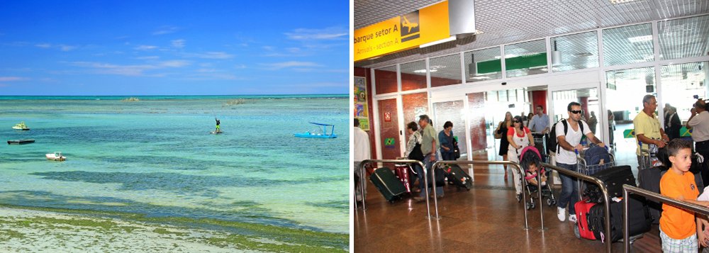 Pesquisa realizada pelo Ministério do Turismo, que entrevistou 2 mil famílias em Brasília, Belo Horizonte, Porto Alegre, Recife, Rio de Janeiro, Salvador e São Paulo, reafirma que o Nordeste continua sendo o destino preferido no turismo interno; tendência tem ajudado a economia alagoana; dados de empresas públicas e privadas revelam que o estado apresentou um crescimento de 9,18% no fluxo de passageiros; os hotéis também apresentaram crescimento da taxa de ocupação (Foto: Voney Malta) Pesquisa realizada pelo Ministério do Turismo, que entrevistou 2 mil famílias em Brasília, Belo Horizonte, Porto Alegre, Recife, Rio de Janeiro, Salvador e São Paulo, reafirma que o Nordeste continua sendo o destino preferido no turismo interno; tendência tem ajudado a economia alagoana; dados de empresas públicas e privadas revelam que o estado apresentou um crescimento de 9,18% no fluxo de passageiros; os hotéis também apresentaram crescimento da taxa de ocupação