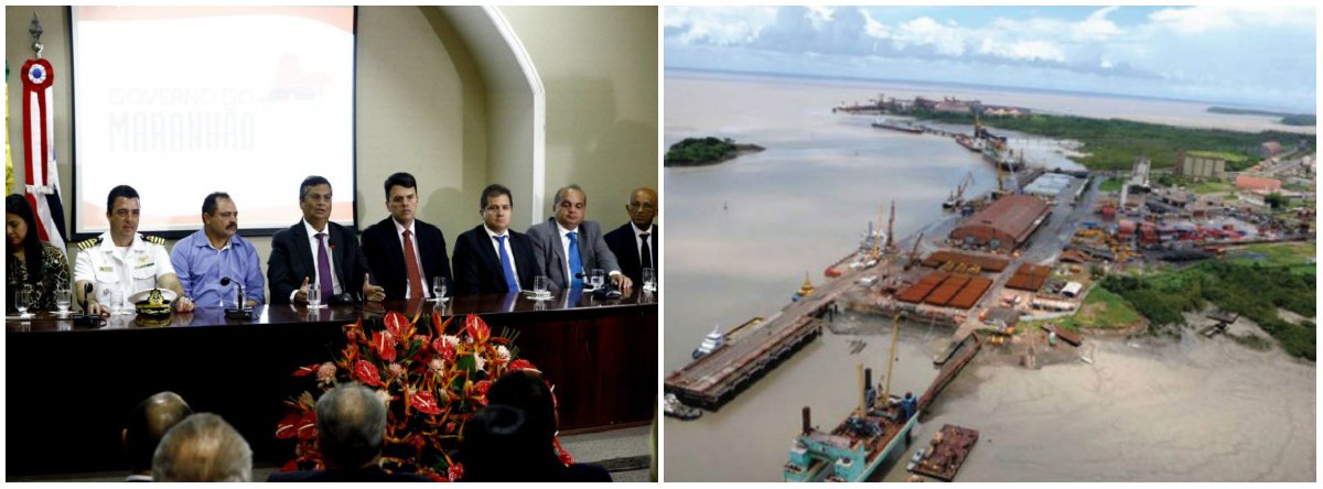 Os recursos, públicos e privados, foram anunciados pelo governador Flávio Dino e pelo presidente da Emap, Ted Lago, para infraestrutura, segurança e ampliação tanto para o Porto do Itaqui, como para terminais de ferryboat em 2017; ao todo, R$ 39 milhões contemplarão sistema de combate a incêndios; operacionalização dos sistemas elétrico, sanitário e dutagem; Segurança Pública, cobertura da Receita Estadual e melhorias no acesso principal do Terminal da Ponta da Espera e no controle de acesso de veículos e pessoas na área do porto; iluminação e um novo terminal; os outros R$ 692 milhões o governo investirá em parceria com a iniciativa privada (Foto: Leonardo Lucena) Os recursos, públicos e privados, foram anunciados pelo governador Flávio Dino e pelo presidente da Emap, Ted Lago, para infraestrutura, segurança e ampliação tanto para o Porto do Itaqui, como para terminais de ferryboat em 2017; ao todo, R$ 39 milhões contemplarão sistema de combate a incêndios; operacionalização dos sistemas elétrico, sanitário e dutagem; Segurança Pública, cobertura da Receita Estadual e melhorias no acesso principal do Terminal da Ponta da Espera e no controle de acesso de veículos e pessoas na área do porto; iluminação e um novo terminal; os outros R$ 692 milhões o governo investirá em parceria com a iniciativa privada