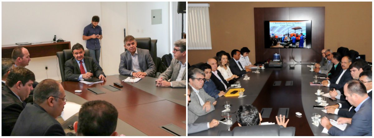 O Piauí receberá a primeira fábrica de tratores da Budny Tratores e Implementos instalada no Nordeste; o acordo foi encaminhado em reunião do governador Wellington Dias com o presidente da empresa, Luiz Carlos Budny, com o prefeito da cidade, professor Ribinha; De a empresa já possui um centro de comercialização em Campo Maior, irá instalar uma montadora no Piauí para vender equipamentos para produtores de todo o estado, que se compromete a ter uma política de investimentos da ordem de R$ 30 milhões, apenas no primeiro ano, a serem aplicados na aquisição de equipamentos; o investimento inicial realizado por parte da Budny Tratores e Implementos será de R$ 10 milhões (Foto: Leonardo Lucena) O Piauí receberá a primeira fábrica de tratores da Budny Tratores e Implementos instalada no Nordeste; o acordo foi encaminhado em reunião do governador Wellington Dias com o presidente da empresa, Luiz Carlos Budny, com o prefeito da cidade, professor Ribinha; De a empresa já possui um centro de comercialização em Campo Maior, irá instalar uma montadora no Piauí para vender equipamentos para produtores de todo o estado, que se compromete a ter uma política de investimentos da ordem de R$ 30 milhões, apenas no primeiro ano, a serem aplicados na aquisição de equipamentos; o investimento inicial realizado por parte da Budny Tratores e Implementos será de R$ 10 milhões