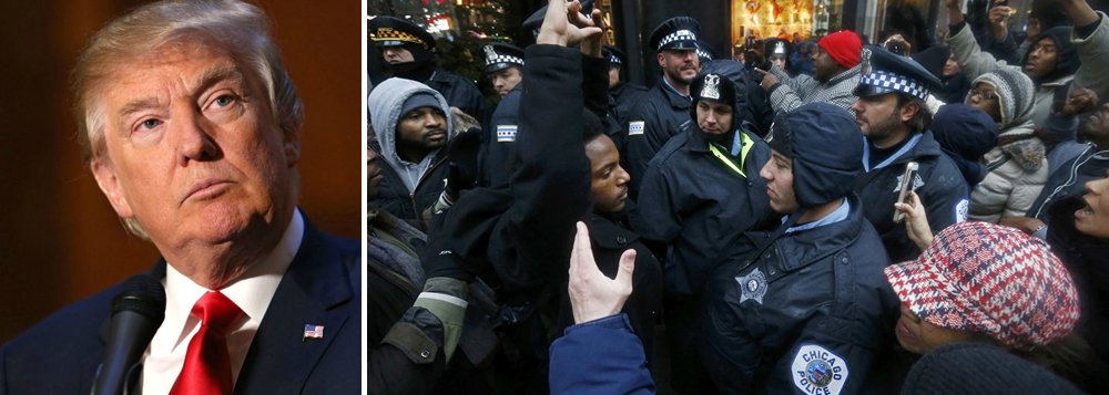 Presidente dos Estados Unidos, Donald Trump, prometeu intervenção federal em Chicago para conter a "carnificina" da violência armada na terceira maior cidade do país, a menos que a taxa de homicídios seja reduzida; "Se Chicago não resolver essa 'carnificina' horrível que está acontecendo, 228 tiroteios em 2017 com 42 mortes (aumento de 24 por cento em relação a 2016), irei mandar os federais!", disse Trump no Twitter; não ficou claro o que Trump quis dizer com "os federais" ou que tipo de intervenção governamental unilateral ele poderia ordenar para tratar da questão (Foto: Paulo Emílio) Presidente dos Estados Unidos, Donald Trump, prometeu intervenção federal em Chicago para conter a "carnificina" da violência armada na terceira maior cidade do país, a menos que a taxa de homicídios seja reduzida; "Se Chicago não resolver essa 'carnificina' horrível que está acontecendo, 228 tiroteios em 2017 com 42 mortes (aumento de 24 por cento em relação a 2016), irei mandar os federais!", disse Trump no Twitter; não ficou claro o que Trump quis dizer com "os federais" ou que tipo de intervenção governamental unilateral ele poderia ordenar para tratar da questão
