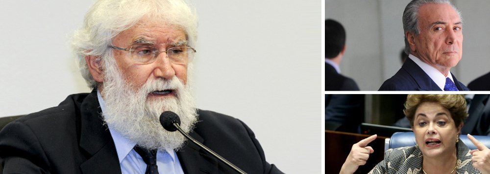 "A situação social, política e econômica do Brasil mereceria uma reflexão severa sobre a tentativa perversa de matar a esperança do povo brasileiro, promovida por uma corja (esse é o nome) de políticos, em sua grande maioria corruptos ou acusados de tal, que, de forma desavergonhada, se pôs a serviço dos verdadeiros forjadores do golpe perpetrado contra a Presidenta Dilma Rousseff", diz o teólogo Leonardo Boff; segundo ele, trata-se "da velha oligarquia do dinheiro e do privilégio que jamais aceitou que alguém do andar de baixo chegasse a ser Presidente do Brasil e fizesse a inclusão social de milhões dos filhos e filhas da pobreza" (Foto: Leonardo Boff) "A situação social, política e econômica do Brasil mereceria uma reflexão severa sobre a tentativa perversa de matar a esperança do povo brasileiro, promovida por uma corja (esse é o nome) de políticos, em sua grande maioria corruptos ou acusados de tal, que, de forma desavergonhada, se pôs a serviço dos verdadeiros forjadores do golpe perpetrado contra a Presidenta Dilma Rousseff", diz o teólogo Leonardo Boff; segundo ele, trata-se "da velha oligarquia do dinheiro e do privilégio que jamais aceitou que alguém do andar de baixo chegasse a ser Presidente do Brasil e fizesse a inclusão social de milhões dos filhos e filhas da pobreza"