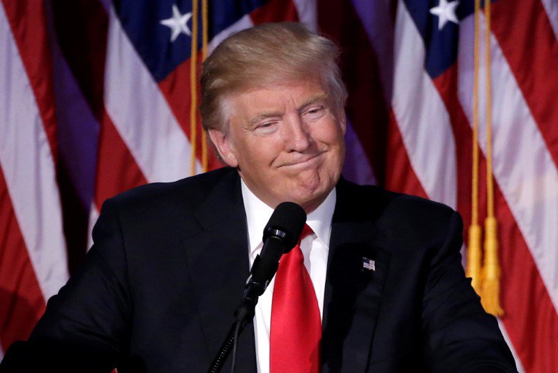 Presidente eleito dos EUA, Donald Trump, em evento eleitoral em Nova York, Estados Unidos 09/11/2016 REUTERS/Mike Segar (Foto: Alex Solnik) Presidente eleito dos EUA, Donald Trump, em evento eleitoral em Nova York, Estados Unidos 09/11/2016 REUTERS/Mike Segar