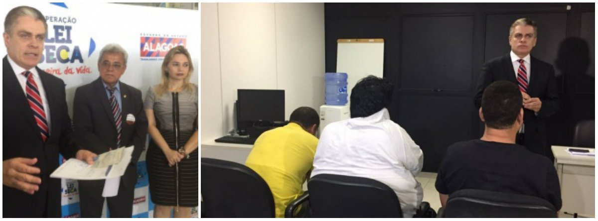 Uma ação conjunta entre a Delegacia de Roubos e Furtos de Veículos e Cargas (DRFVC) e o Detran prendeu três homens acusados de participarem de um esquema que falsificava documentos para a retirada de veículos de dentro do pátio do Detran; de acordo com a delegada Maria Angelita Sousa, entre os envolvidos está o funcionário de um cartório em Rio Largo; "Eles falsificaram os documentos para obterem a liberação do veículo; o envolvimento do cartório seria na autenticação desses documentos", explica a delegada (Foto: Leonardo Lucena) Uma ação conjunta entre a Delegacia de Roubos e Furtos de Veículos e Cargas (DRFVC) e o Detran prendeu três homens acusados de participarem de um esquema que falsificava documentos para a retirada de veículos de dentro do pátio do Detran; de acordo com a delegada Maria Angelita Sousa, entre os envolvidos está o funcionário de um cartório em Rio Largo; "Eles falsificaram os documentos para obterem a liberação do veículo; o envolvimento do cartório seria na autenticação desses documentos", explica a delegada