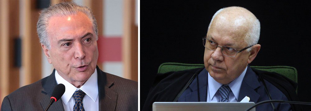 Em um rápido pronunciamento no Palácio do Planalto, no início da noite desta quinta-feira 19, Michel Temer decreto luto oficial de três dias pela morte do ministro Teori Zavascki, do STF, e disse que o magistrado era um "homem de bem" e um "orgulho para todos os brasileiros" (Foto: Gisele Federicce) Em um rápido pronunciamento no Palácio do Planalto, no início da noite desta quinta-feira 19, Michel Temer decreto luto oficial de três dias pela morte do ministro Teori Zavascki, do STF, e disse que o magistrado era um "homem de bem" e um "orgulho para todos os brasileiros"