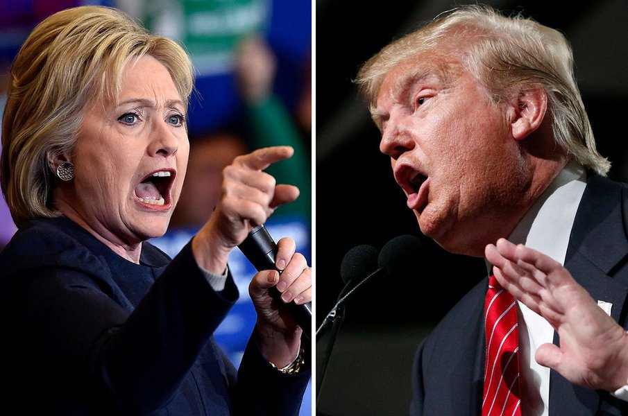 A 48 horas das eleições para presidente dos Estados Unidos, a candidata do Partido Democrata, Hillary Clinton, está cinco pontos percentuais à frente do candidato do Partido Republicano, Donald Trump, segundo pesquisa de intenção de votos divulgada neste domingo pelo jornal The Washington Post, em parceria com a rede de televisão ABC News; pesquisa dá alívio momentâneo à campanha de Hillary Clinton, mas ainda não traz segurança sobre o que vai ocorrer no dia da eleição, marcada para terça-feira (8) (Foto: Romulo Faro) A 48 horas das eleições para presidente dos Estados Unidos, a candidata do Partido Democrata, Hillary Clinton, está cinco pontos percentuais à frente do candidato do Partido Republicano, Donald Trump, segundo pesquisa de intenção de votos divulgada neste domingo pelo jornal The Washington Post, em parceria com a rede de televisão ABC News; pesquisa dá alívio momentâneo à campanha de Hillary Clinton, mas ainda não traz segurança sobre o que vai ocorrer no dia da eleição, marcada para terça-feira (8)