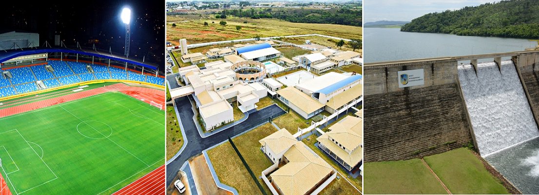 Além de ser um dos estados que escapou da crise, mantendo salário dos servidores em dia e equilíbrio fiscal, Goiás se notabilizou em 2016 com a inauguração de grandes obras em diversas áreas; o Centro de Excelência do Esporte, que abriga também o novo Estádio Olímpico, possui laboratório de pesquisa e vai se concentrar na formação de jovens atletas; na saúde, foi inaugurado o Credeq, que possui estrutura moderna e funcional para recuperação de dependentes químicos; em dezembro, o governador Marconi Perillo deu início à fase de pré-operação do sistema de distribuição de água Mauro Borges; o novo reservatório vai garantir abastecimento de água para a Grande Goiânia até 2040; "Essas obras só foram entregues graças ao ajuste fiscal que fizemos ainda em 2014", diz o governador (Foto: José Barbacena) Além de ser um dos estados que escapou da crise, mantendo salário dos servidores em dia e equilíbrio fiscal, Goiás se notabilizou em 2016 com a inauguração de grandes obras em diversas áreas; o Centro de Excelência do Esporte, que abriga também o novo Estádio Olímpico, possui laboratório de pesquisa e vai se concentrar na formação de jovens atletas; na saúde, foi inaugurado o Credeq, que possui estrutura moderna e funcional para recuperação de dependentes químicos; em dezembro, o governador Marconi Perillo deu início à fase de pré-operação do sistema de distribuição de água Mauro Borges; o novo reservatório vai garantir abastecimento de água para a Grande Goiânia até 2040; "Essas obras só foram entregues graças ao ajuste fiscal que fizemos ainda em 2014", diz o governador
