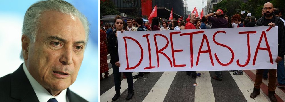 "O presidente instalado pelo golpe não goza mais de nenhum prestígio e credibilidade. A mídia não o poupa mais em nada. Os políticos não acreditam nele, sua imagem internacional é pavorosa. Sua incapacidade para governar tornou-se patente", diz o colunista Emir Sader; "Só um governo com legitimidade democrática outorgada pelo povo, pode enfrentar a crise e dar-lhe uma solução que, ao mesmo tempo que supera a recessão, o faça com fortalecimento dos mecanismos de distribuição de renda e resgate da capacidade de investimento e de abertura generalizada de crétido da parte do governo. O Brasil está pronto para voltar a trilhar o caminho da democracia" (Foto: Emir Sader) "O presidente instalado pelo golpe não goza mais de nenhum prestígio e credibilidade. A mídia não o poupa mais em nada. Os políticos não acreditam nele, sua imagem internacional é pavorosa. Sua incapacidade para governar tornou-se patente", diz o colunista Emir Sader; "Só um governo com legitimidade democrática outorgada pelo povo, pode enfrentar a crise e dar-lhe uma solução que, ao mesmo tempo que supera a recessão, o faça com fortalecimento dos mecanismos de distribuição de renda e resgate da capacidade de investimento e de abertura generalizada de crétido da parte do governo. O Brasil está pronto para voltar a trilhar o caminho da democracia"
