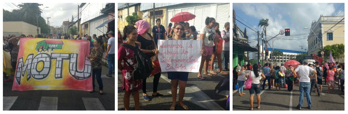 O Movimento Organizado dos Trabalhadores Urbanos (MOTU) realizou, esta manhã, um ato em frente ao Paço Municipal de Fortaleza, cobrando equipamentos de saúde e educação para as 1920 famílias que receberam moradias no Conjunto dos Escritores, no bairro Paupina. A reivindicação foi protocolada em novembro de 2016, mas até agora, a Prefeitura de Fortaleza não deu resposta. Os manifestantes também cobram mais 700 moradias do Programa Minha Casa Minha Vida (Foto: Fatima 247) O Movimento Organizado dos Trabalhadores Urbanos (MOTU) realizou, esta manhã, um ato em frente ao Paço Municipal de Fortaleza, cobrando equipamentos de saúde e educação para as 1920 famílias que receberam moradias no Conjunto dos Escritores, no bairro Paupina. A reivindicação foi protocolada em novembro de 2016, mas até agora, a Prefeitura de Fortaleza não deu resposta. Os manifestantes também cobram mais 700 moradias do Programa Minha Casa Minha Vida