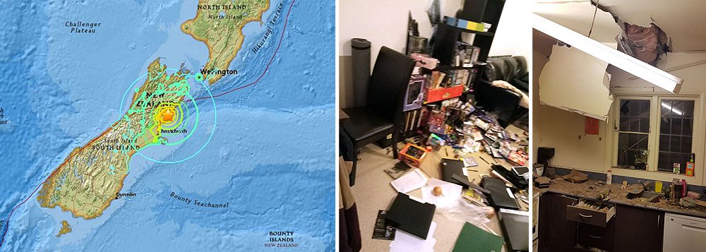 Tremor de magnitude 7,4 atingiu a região central da Nova Zelândia logo após a meia-noite pelo horário local (9:02 deste domingo pelo horário de Brasília), disse o Serviço Geológico dos Estados Unidos; Defesa Civil da Nova Zelândia emitiu um alerta de tsunami, aconselhando moradores na costa leste de South Island a buscar abrigo em áreas mais altas (Foto: Aquiles Lins) Tremor de magnitude 7,4 atingiu a região central da Nova Zelândia logo após a meia-noite pelo horário local (9:02 deste domingo pelo horário de Brasília), disse o Serviço Geológico dos Estados Unidos; Defesa Civil da Nova Zelândia emitiu um alerta de tsunami, aconselhando moradores na costa leste de South Island a buscar abrigo em áreas mais altas