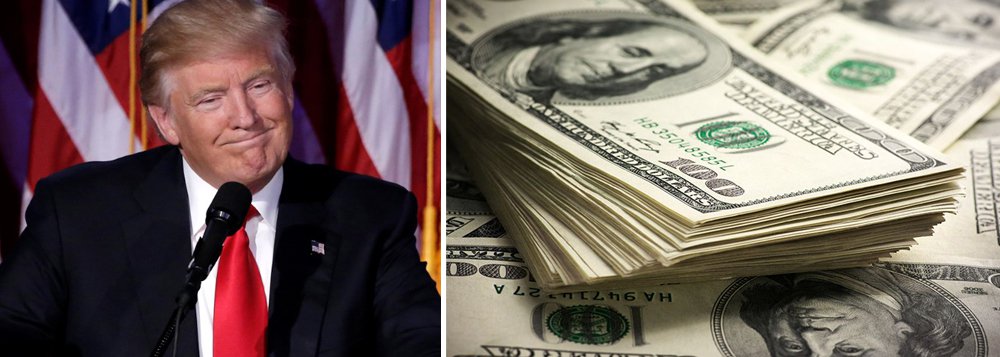 Trump-dólares (Foto: Gisele Federicce) Trump-dólares